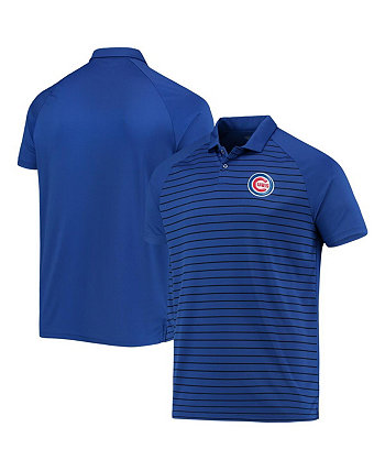 Men's Royal Chicago Cubs Insignia Pulse Raglan Polo Shirt LevelWear