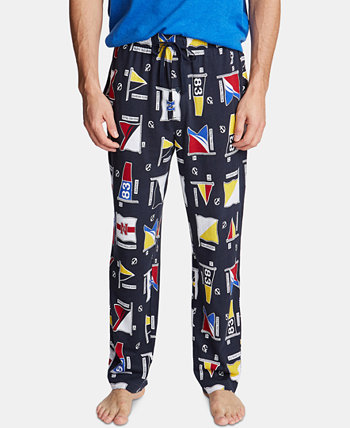 Мужские пижамные штаны с принтом из хлопка Nautica