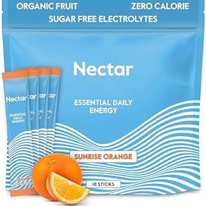 Nectar Energy Booster - Organic Caffeine, B12 & Electrolytes - Sugar Free & Zero Calorie – Healthy Coffee, Energy Drink & Soda Alternative – Hydration & Energy Supplement (Berry 18 Powder (Порошок) Packets (Пакеты )) Nectar