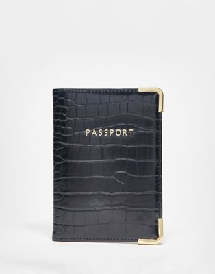 Обложка для паспорта из кожи крокодила ASOS DESIGN ASOS DESIGN
