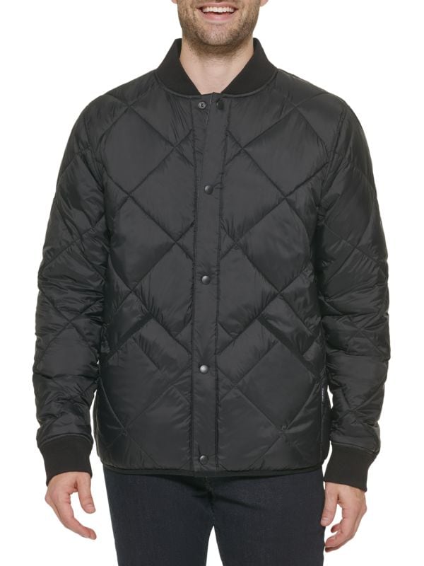 Двусторонняя стеганая куртка на кнопках спереди​ Calvin Klein