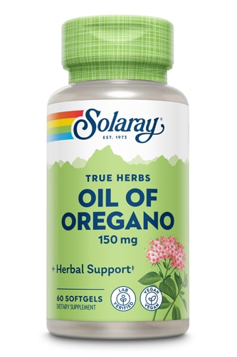 Масло орегано — 150 мг — 60 мягких капсул Solaray