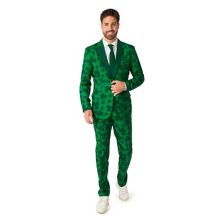 Men's Suitmeister St.Patrick's Day Print Slim-Fit Suit & Tie Set Suitmeister