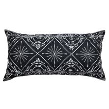 Edie@Home Indoor Outdoor Embroidered Tile Oblong Throw Pillow Edie at Home