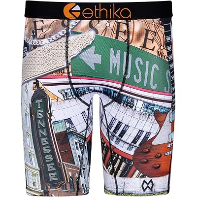 Комфортные боксеры с четырехсторонней эластичностью Marble City от Ethika Ethika