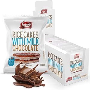 LIEBERS Dark Chocolate Rice Cakes, Snack Pack, Gift Pack, Kosher Dairy Free, Gluten Free Total Of 24 Cakes (Dark Chocolate) Lieber's