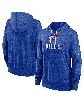 Женский пуловер с капюшоном в винтажном стиле Royal Buffalo Bills больших размеров для спортзала Nike
