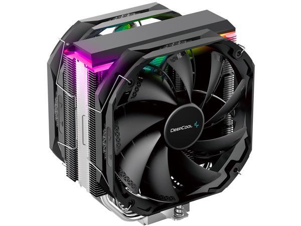 DeepCool AS500 PLUS CPU Air Cooler, Universal RAM Height Compatibility, Two 140mm PWM Fan, A-RGB Top Cover, 5 heat pipe design for Intel Core/AMD Ryzen CPUs DEEPCOOL