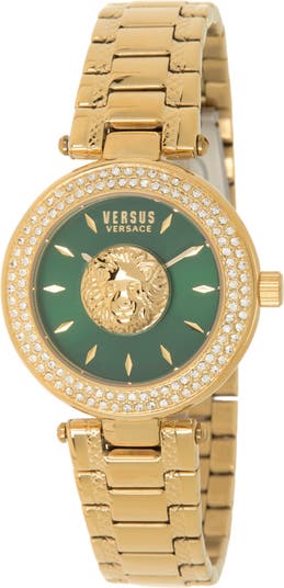 Женские часы-браслет с хрустальным паве, 36 мм Versus Versace