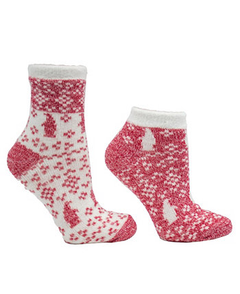 Женский Северный полюс - двухслойных носков, наполненных розой и маслом ши, 2 шт. В упаковке MinxNY