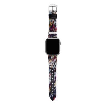 Apple® Watch Zigzag Multicolor Fabric &amp; Кожаный ремешок для часов/22 мм Missoni