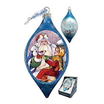 G.Debrekht Santa Gift Giver Drop Glass Christmas Ornament by G. DeBrekht  Christmas Decor - 757-003 G.DeBrekht