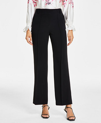 Женские однотонные широкие брюки со средней посадкой, созданные для Macy's Anne Klein
