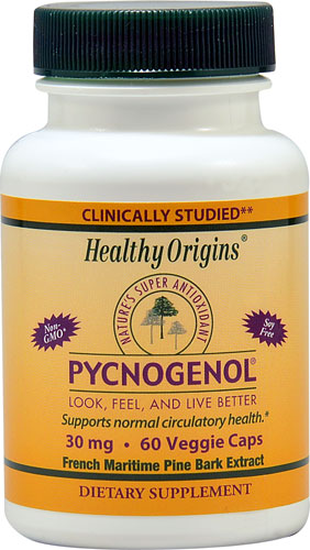 Pycnogenol® - 30 мг - 60 растительных капсул - Healthy Origins Healthy Origins