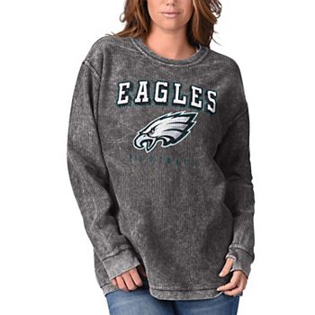 Женская Толстовка G-III 4Her by Carl Banks Черная Philadelphia Eagles Comfy Cord In The Style