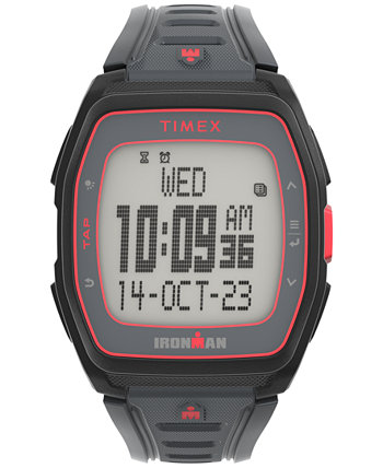 Unisex Ironman T300 Digital Black Silicone Strap 42mm Watch Timex