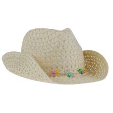 Girls Elli by Capelli Braided Cowboy Hat with Beaded Trim Elli by Capelli