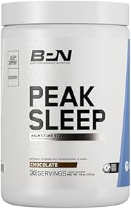 BARE PERFORMANCE NUTRITION, BPN Peak Sleep Night-Time Sleep Support Supplement, Hot Drink Mix Powder (Порошок), 30 Servings (Порции), Chocolate Bare Performance Nutrition