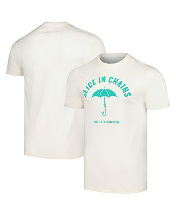 Мужская кремовая футболка с зонтиком Alice in Chains Manhead Merch