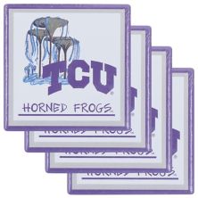 TCU Horned Frogs Four-Pack Coaster Set Magnolia Lane
