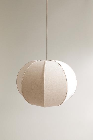 LARGE LINEN CEILING LAMP Zara Home