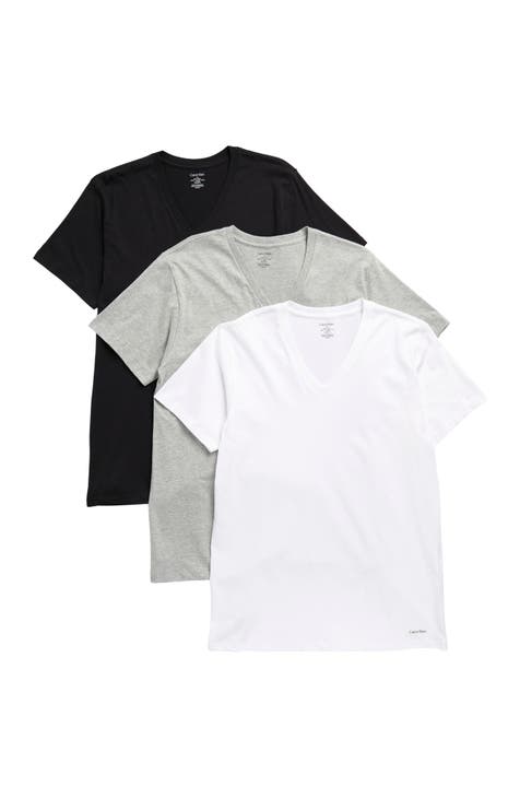 calvin klein black v neck t shirt