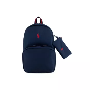 Комбинированный детский рюкзак-поло из трех предметов Polo Ralph Lauren