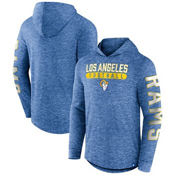 Men's Fanatics Branded Heather Royal Los Angeles Rams Pill Stack Long Sleeve Hoodie T-Shirt Fanatics