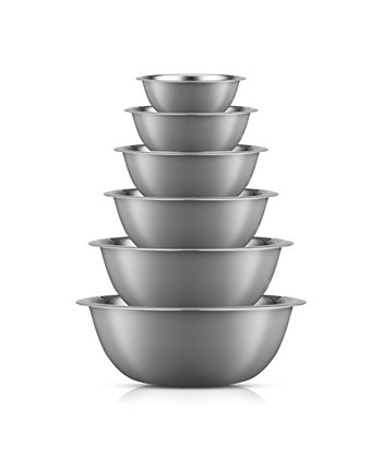Stainless Steel Mixing Bowl, Set of 6 JoyJolt