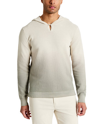 Мужской эластичный свитер с капюшоном, окрашенный в четырех направлениях Kenneth Cole