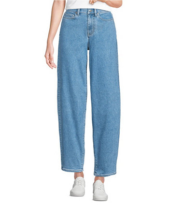 Women's Recover High Rise Barrel Leg Ankle Jeans Lands' End