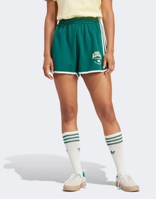 Зеленые университетские шорты adidas Originals Sports Varsity Adidas