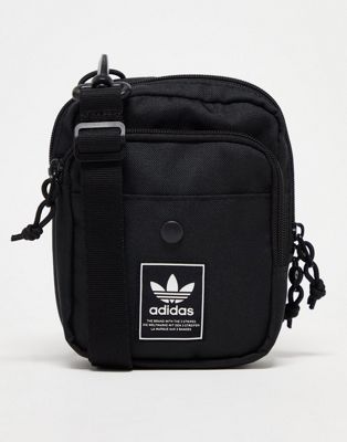 Черно-белая сумка через плечо adidas Originals Utility Festival 3.0 Adidas