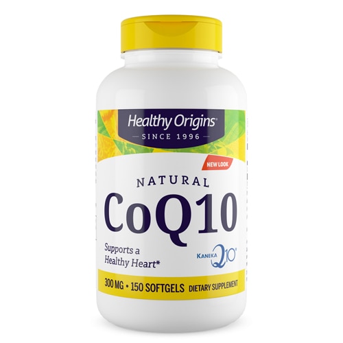 Гелевые капсулы CoQ10 300 мг, 150 мягких капсул, 100% натуральные Healthy Origins