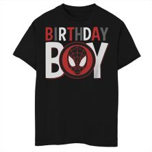 Boys 8-20 Marvel Spiderman Miles Morales Birthday Boy Mask Graphic Tee Marvel
