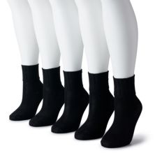 Женские носки с круглым вырезом Sonoma Goods For Life® (5 шт.) нейтрального цвета с манжетами SONOMA