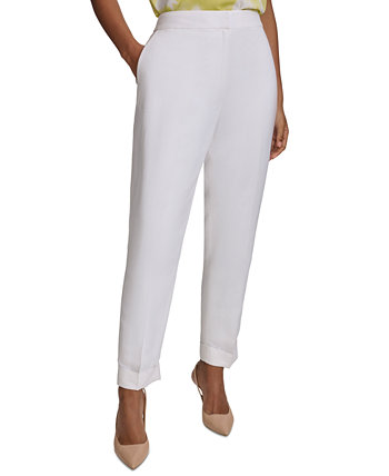 Petite Mid-Rise Cuffed Ankle Pants Calvin Klein
