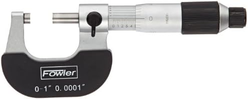 Fowler 52-229-201-0 Swiss Style Outside Micrometer with 0-1" Measuring Range Fowler