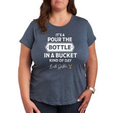 Plus Yellowstone Bottle In Bucket Day Graphic Tee Licensed Character