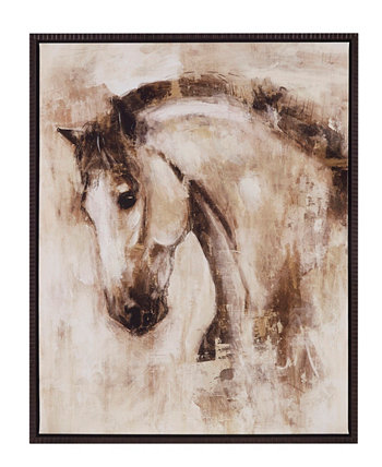 Картина на холсте с лошадью Old Glory, украшенная вручную в рамке Madison Park