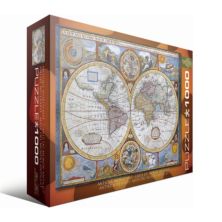 Еврография 1000 шт. Пазл с антикварной картой мира Eurographics