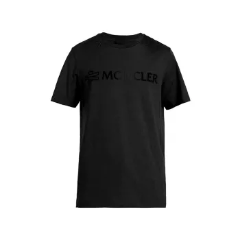 Трикотажная футболка с логотипом Moncler