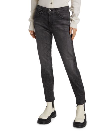 Узкие эластичные джинсы со средней посадкой Ex-Boyfriend AG Jeans