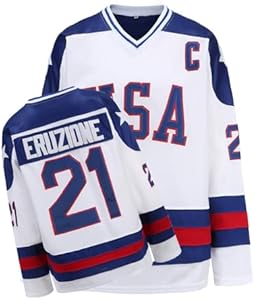 Youth Hockey Jersey of USA 1980 Olympic Team JerseysStitched Letters and Numbers S-L YWIES