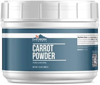 Earthborn Elements Carrot Powder 1.5 lb, Pure & Natural, Cooking & Baking Earthborn Elements