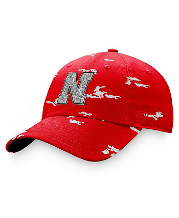 Женская регулируемая шляпа Scarlet Nebraska Huskers OHT в военном стиле Appreciation Betty Top of the World