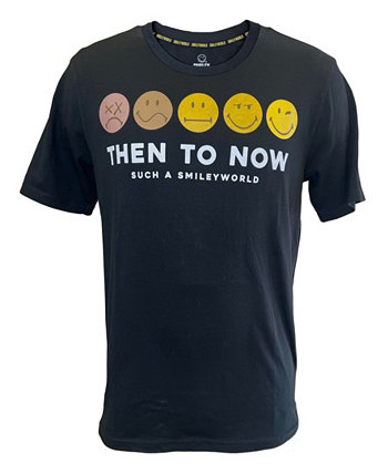 Men's Then to Now Short Sleeves T-shirt SmileyWorld