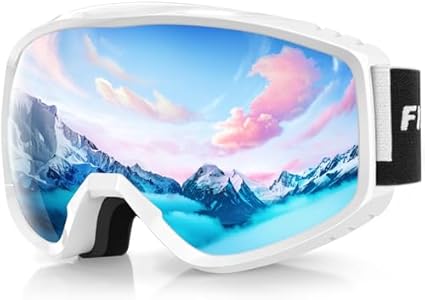 findway OTG Ski Goggles - Over Glasses Snow Snowboard Goggles for Men Women Adult & Youth - Anti-Fog 100% UV Protection Findway