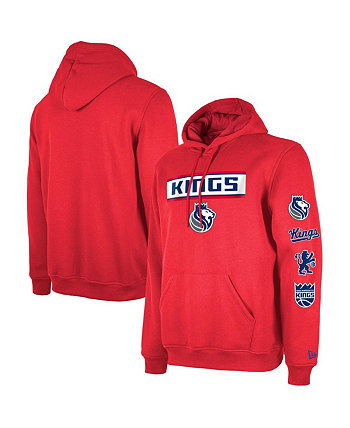 Мужской красный пуловер с капюшоном Sacramento Kings 2023/24 City Edition Big and Tall New Era