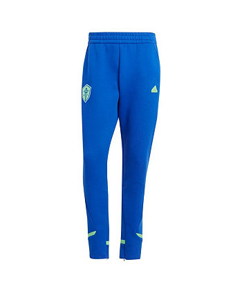 Мужские синие дорожные брюки Seattle Sounders FC 2024 Adidas